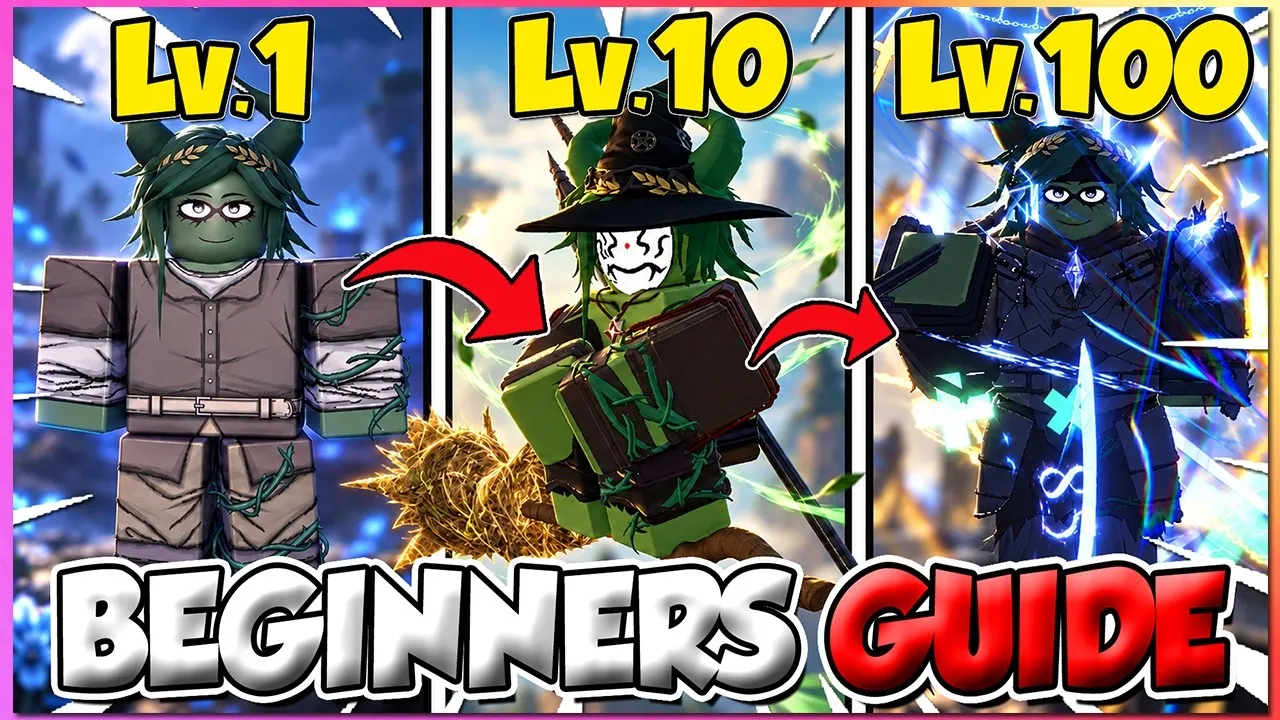 Builderboy TV video cover for a Clover RPG beginners guide showing a Roblox character with a glowing grimoire