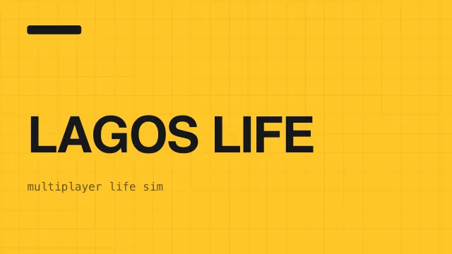 Lagos Life thumbnail showing the virtual Lagos city skyline